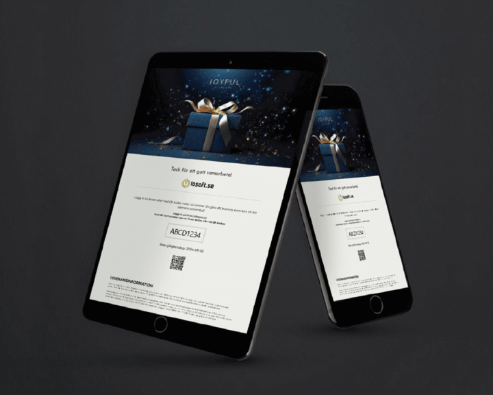 Joyful Giftcard Digitalt utskick